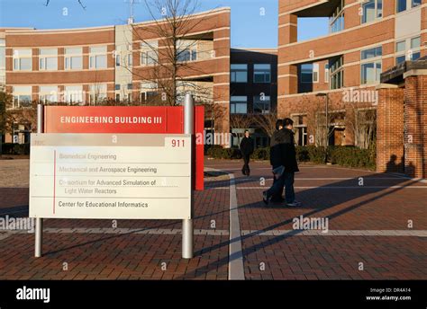 Nc State University Engineering Building On The Oval On Centennial