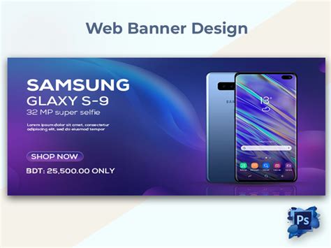 Samsung Galaxy S9 Web Banner Design