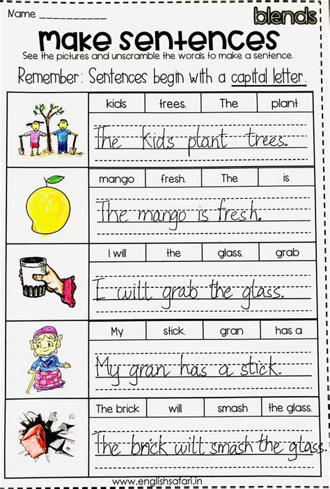 Simple Sentence Activities