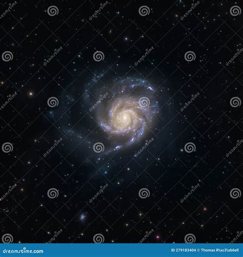 Grand Spiral Galaxy Messier 101, The Pinwheel Galaxy In Ursa Major ...