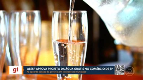 Vídeo Alesp aprova lei que obriga bares e restaurantes a fornecer água