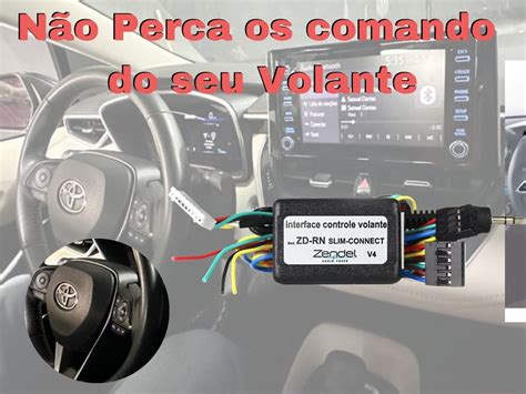 Interface Comando De Som Volante Linha Renault Controle Plug Central