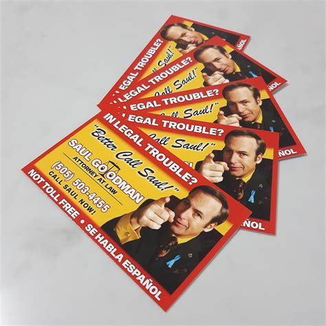 Better Call Saul DIGITAL DOWNLOAD PRINT Business Card Prop - Saul
