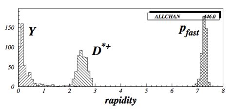 D Y And P F Rapidity Plots For The D → D 0 K π π Decay In