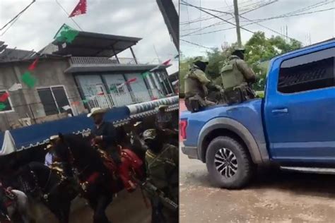 Video Así Fue El Desfile De Hombres Armados Presuntos Integrantes Del