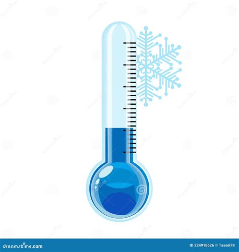 雪花温度计 寒冷天气 矢量图插图 向量例证 插画 包括有 例证 编号 华氏 气候 凝结 冰冷 224918626