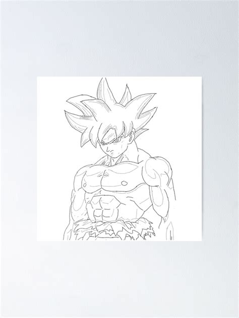 Goku Pencil Sketch Dragon Ball Z Poster For Sale By Rishabhthinks