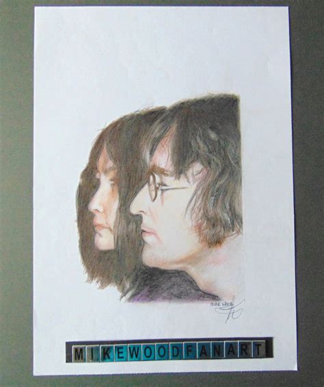 John Lennon and Yoko Ono Original Portrait Drawing - Etsy