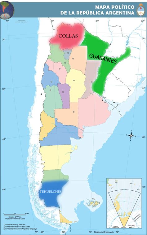 Antiguos Dueños De La Tierra Argentina Mapa Pueblos Originarios