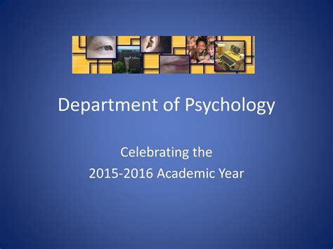 Department Of Psychology Ppt Download