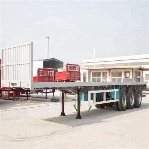 Axle Ft Ft Foot Foot Flatbed Semi Trailer China