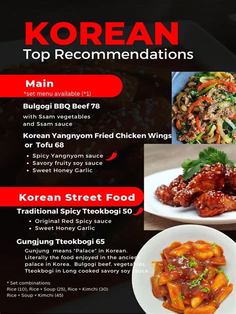 Kimchis Kimchi Menu of South Korea Traditional Examples For Courses | PDF