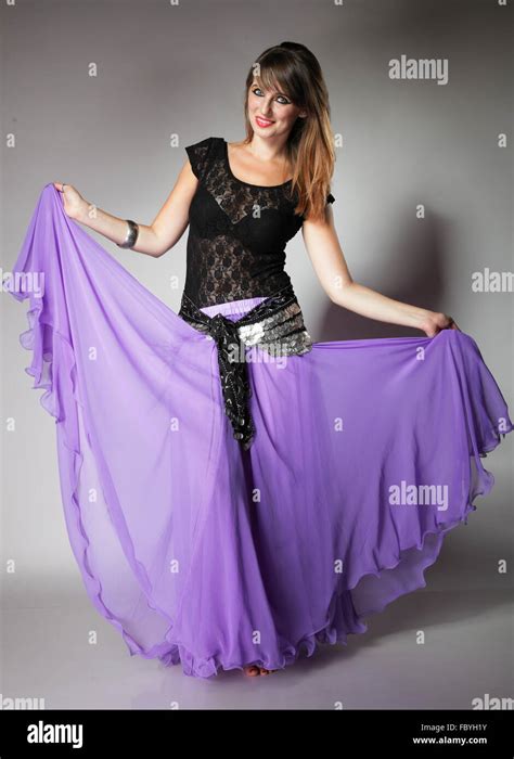 Beautiful Exotic Belly Dancer Woman Stock Photo Alamy