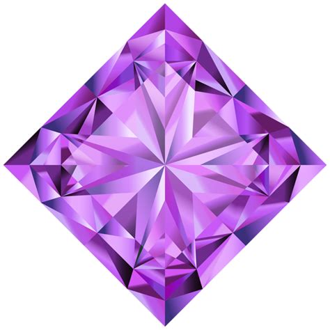 Purple Diamond Clip Art Image