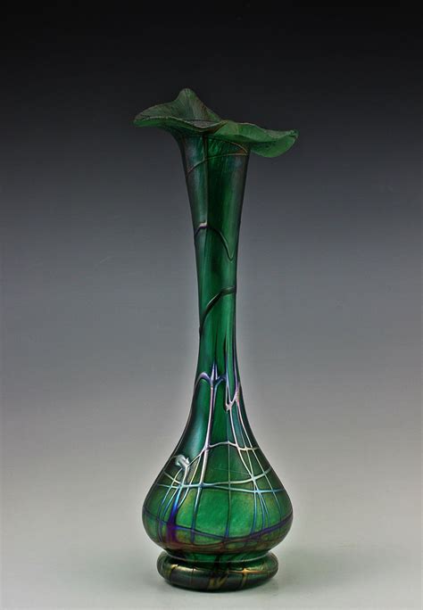 35 Bohemian Art Glass Czech Iridescent Vase For Sale Victoire1930