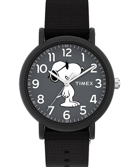 Timex X Peanuts Weekender 34mm Fabric Strap Watch Timex US