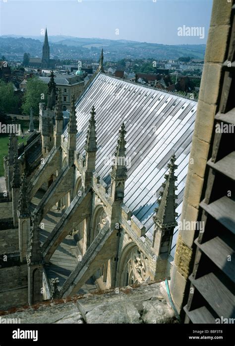 Exeter cathedral roof hi-res stock photography and images - Alamy