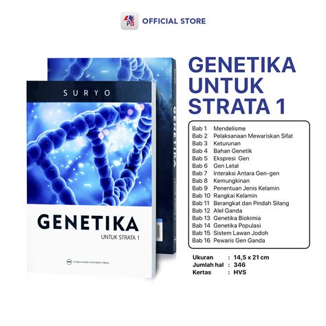 Buku Genetika Untuk Strata 1 Suryo UGM Press Lazada Indonesia