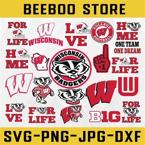 Wisconsin Badgers Wisconsin Badgers Svg Football Svg Ncaa Inspire