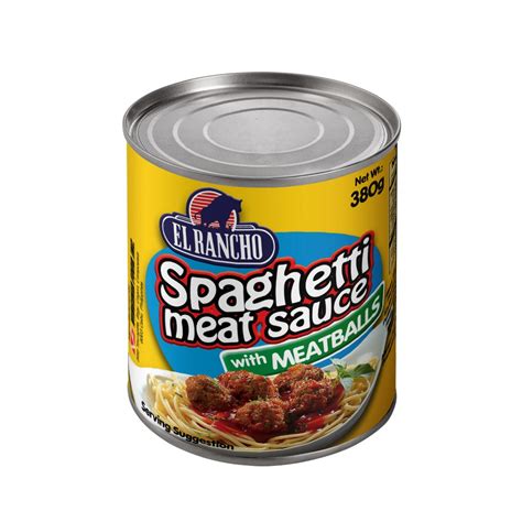 EL RANCHO SPAGHETTI MEAT SAUCE W/ MEAT BALLS 380G - Iloilo Supermart ...