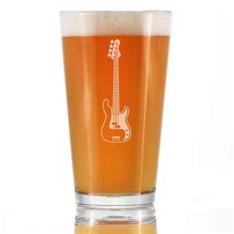 Amazon Electric Bass Pint Glass For Beer Music Gifts For Bass