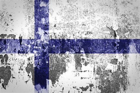 Finland Flag Waving 3d Realistic Finland Flag Rendered Stock Image