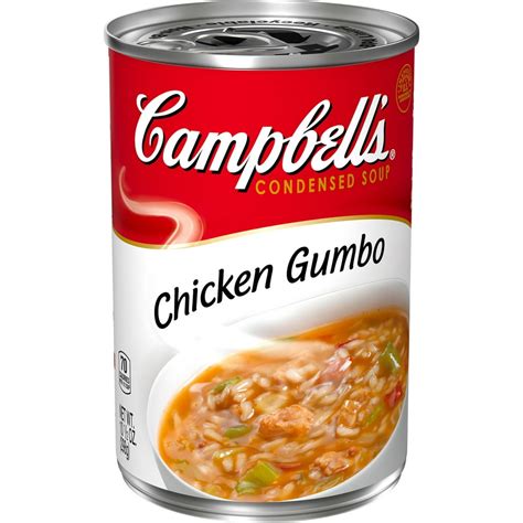 Campbell's Condensed Chicken Gumbo Soup, 10.5 oz. Can - Walmart.com ...