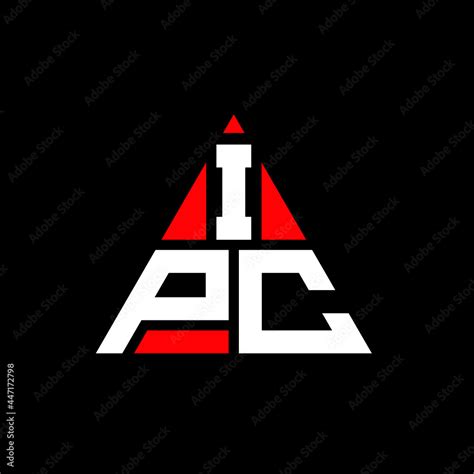 IPC triangle letter logo design with triangle shape. IPC triangle logo design monogram. IPC ...