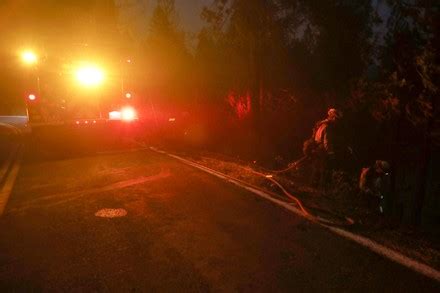 Mosquito Fire Flares Tahoe National Forest Editorial Stock Photo