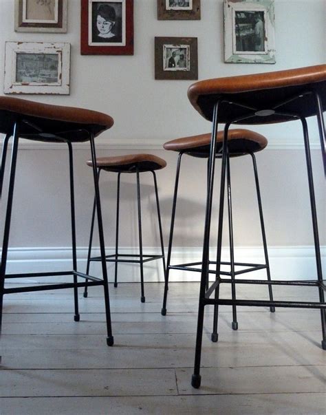 Set of Four 1960s Leather Bar Stools from Ormston Saint Vintage Furniture | Vintage chairs ...