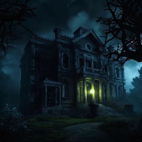 Premium Photo Haunted Horror House