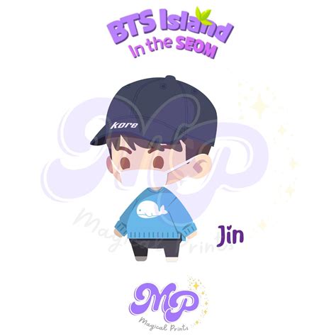 Bts Island In The Seom Special Digital Stickers Png Files Etsy