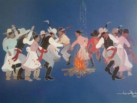 Stomp Dance Painting Muscogee Muskogee Mvskoke Creek Pinterest