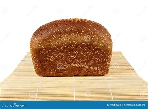 A Loaf Of Rye Bread With Sesame Stock Photo Image Of Nature Baked