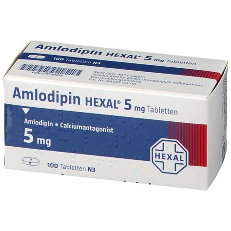 Amlodipin HEXAL 5 Mg 100 St Shop Apotheke