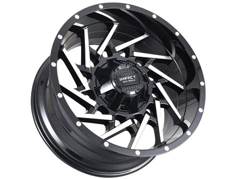 Impact Off Road Machined Gloss Black 816 Wheels Havoc Offroad