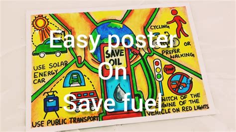 Save Fuel Save Earth Drawing | Save Fuel Save Earth Poster | Save Earth Drawing | Earth Day ...