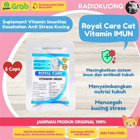 Jual Royal Care Cat Vitamin Imun Caps Kapsul Sachet Suplement