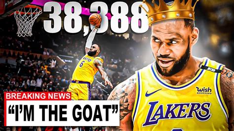 Lebron James Breaks All Time Nba Scoring Record Youtube