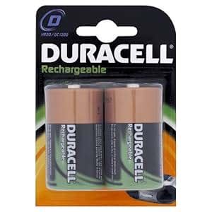 Amazon.com: Duracell Rechargeable D Size Batteries - Pack of 2: Electronics