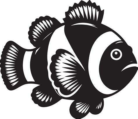 Clownfish Silhouette illustration 47161845 Vector Art at Vecteezy