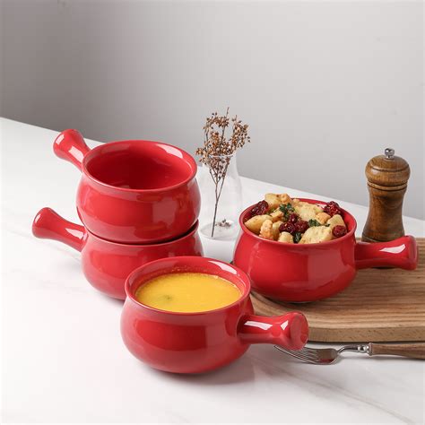 Vicrays French Onion Soup Bowls With Handles Ounce For Soup Chili