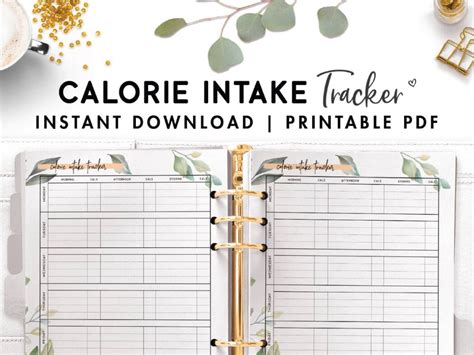 Free Printable Calorie Tracker World Of Printables