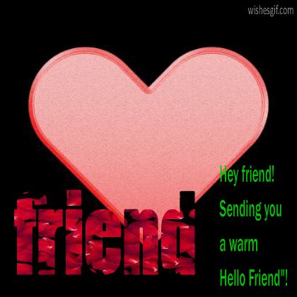 Hello Friend GIF: Bridging Distances with Animated Warmth - All Wishes in GIF