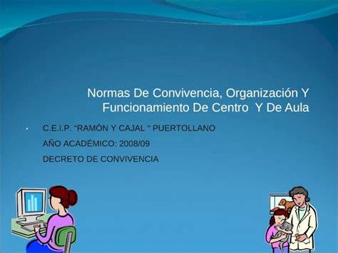 Ppt Normas De Convivencia Organización Y Funcionamiento De Centro Y De Aula Ceip RamÓn Y