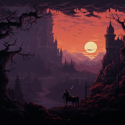 Free Photo Prompt Pixel Art Dark Fantasy Wallpaper