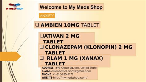 Ativan 2 Mg tablets benefits and side effects by mymedsshop - Issuu