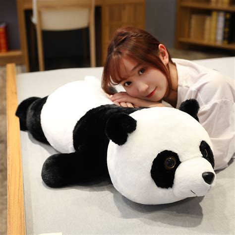 Panda Pillow Pet Kawaii Body Pillows Stuffed Animal Size 17/27.5/35 Inches