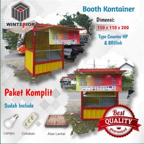 Jual Booth Container Gerobak Kontainer Gerobak Booth Stand