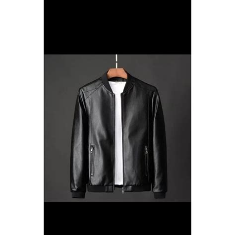 Jual Jaket Bomber Semi Kulit Terbaru Jaket Kulit Pria Jaket Bomber